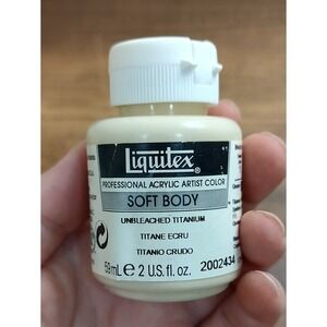Liquitex Professional Soft Body Acrylic Paint 2 Oz Bottle Unbleached Titanium